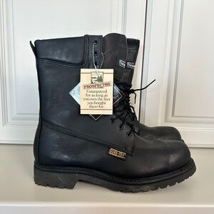 Prospector Leather Military Law Enforcement Boots Mens 13W Goretex Vibram..NICE!
